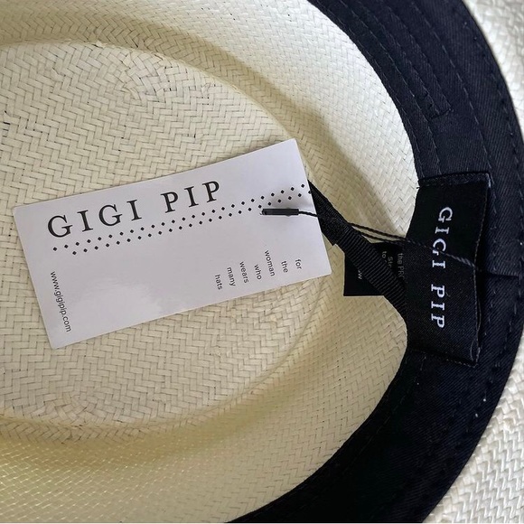 Gigi Pip Bre Pork Pie Straw Hat - Picture 8 of 8